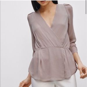 Aritzia Babaton Alexander Peplum Blouse